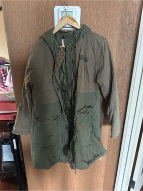 GAP maternity heavy army green coat